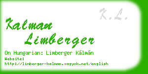 kalman limberger business card
