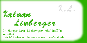kalman limberger business card